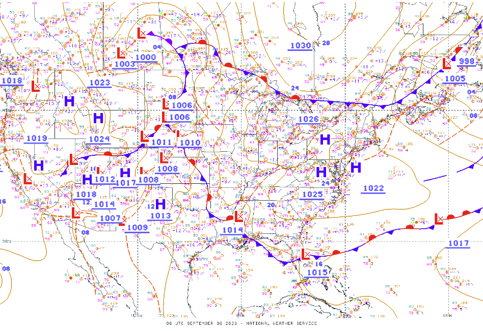 NWS Unified Surface Analysis chart